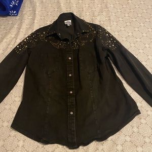 Black jean jacket/shirt